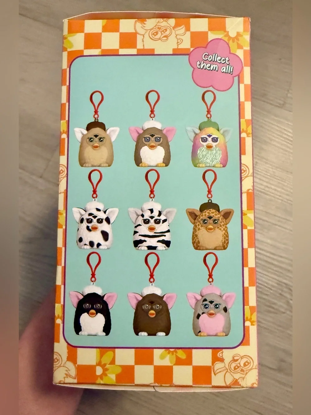 Furby Flocked Blind Bag Figural Bag Clip Collectible Keychain Mystery Figure NEW
